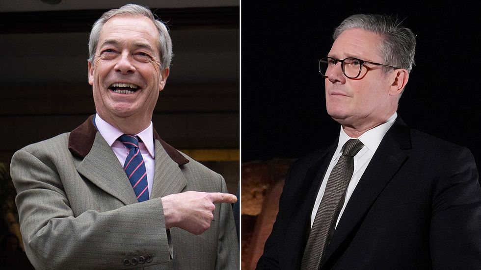 Nigel Farage, Keir Starmer