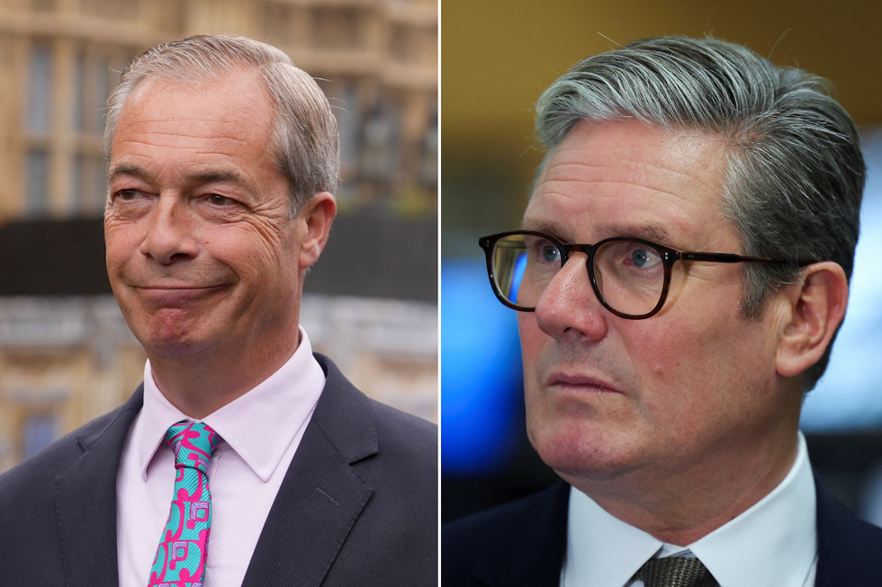 Nigel Farage, Keir Starmer