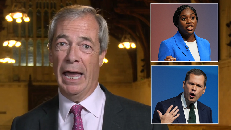 Nigel Farage, Kemi Badenoch and Robert Jenrick