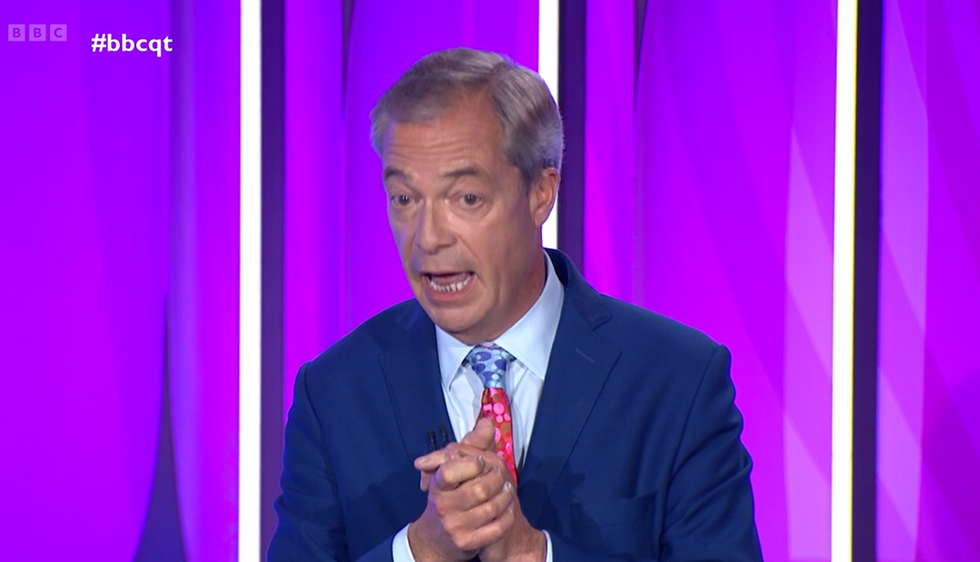 Nigel Farage Question Time