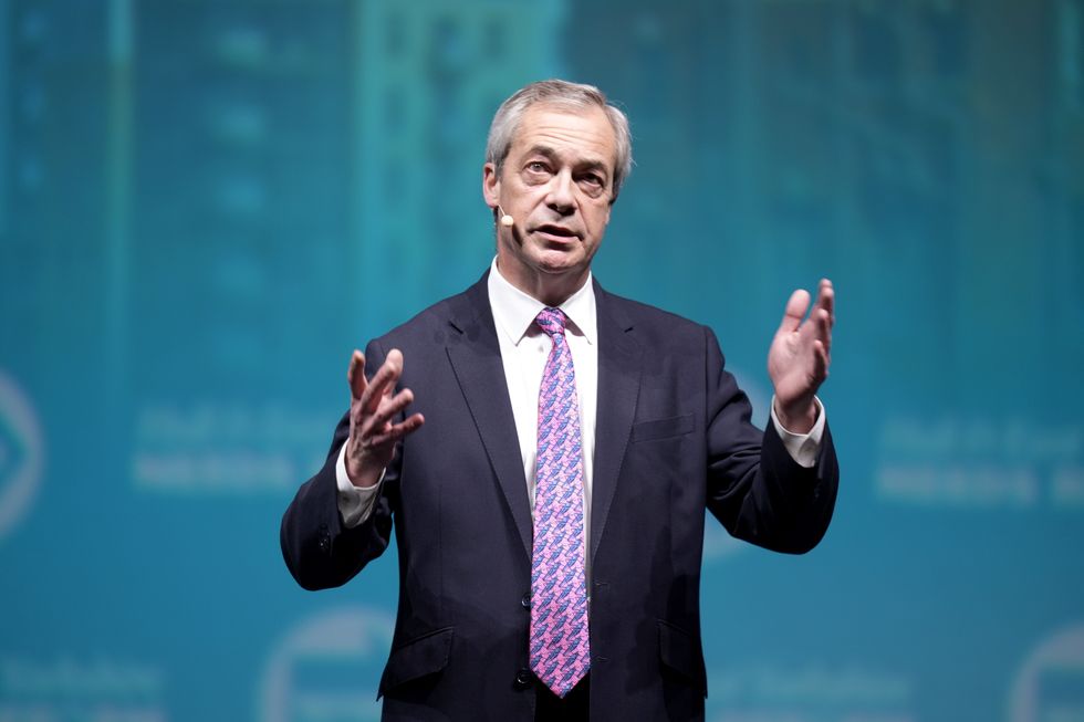 Nigel Farage speaking from Reform rally in Hull