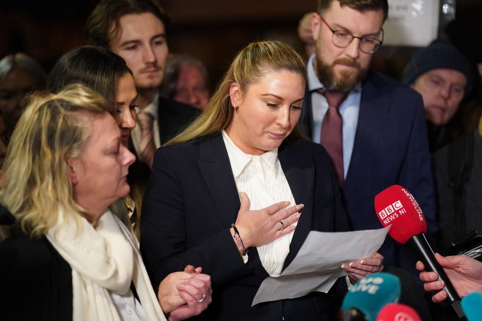 Nikita Hand was in tears as she issued a statement