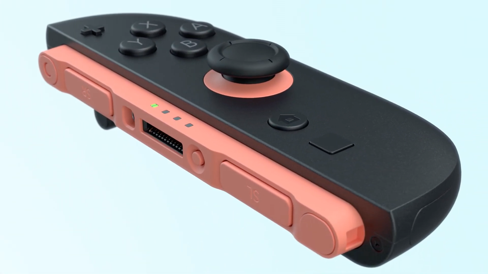 Nintendo Switch 2 Joy-Con controller with orange colour