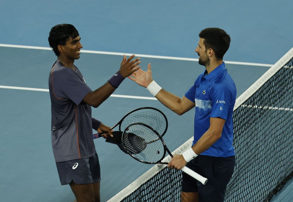 Nishesh Basavareddy made Novak Djokovic work hard for his win