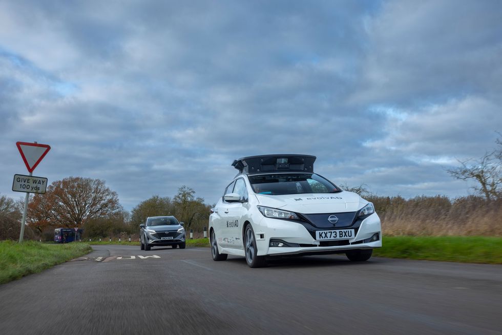 Nissan self-driving car