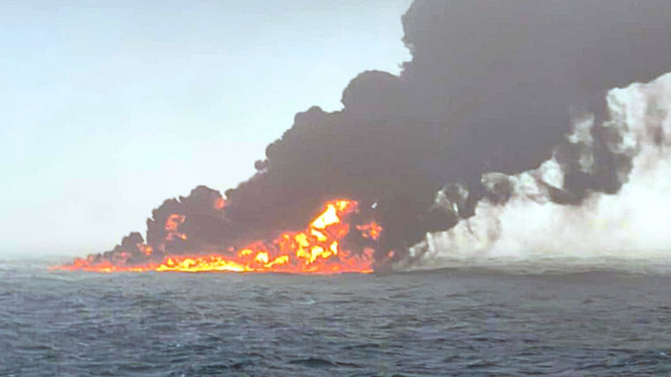 North Sea fire