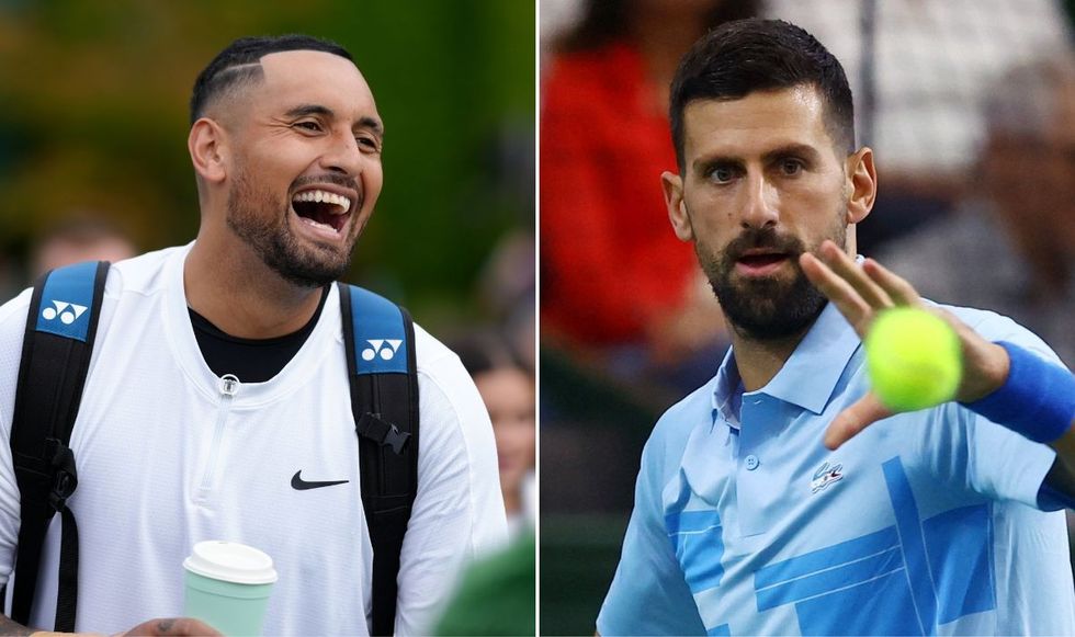 Novak Djokovic and Nick Kyrgios