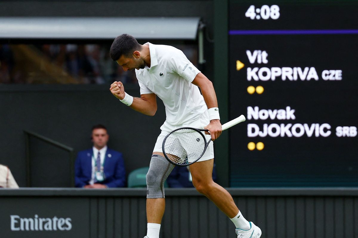 Novak Djokovic looked in cruise control against Vit Kopriva