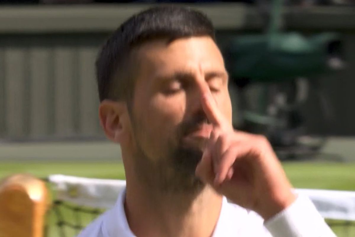 Novak Djokovic silenced the Wimbledon crowd
