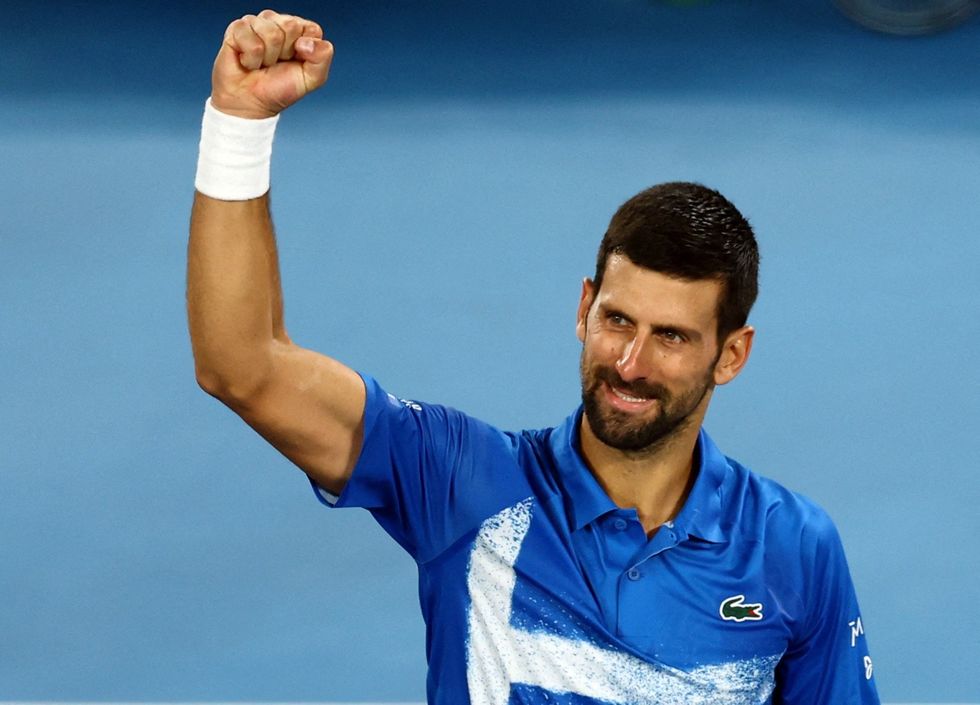 Novak Djokovic was made to work to beat Jaime Faria