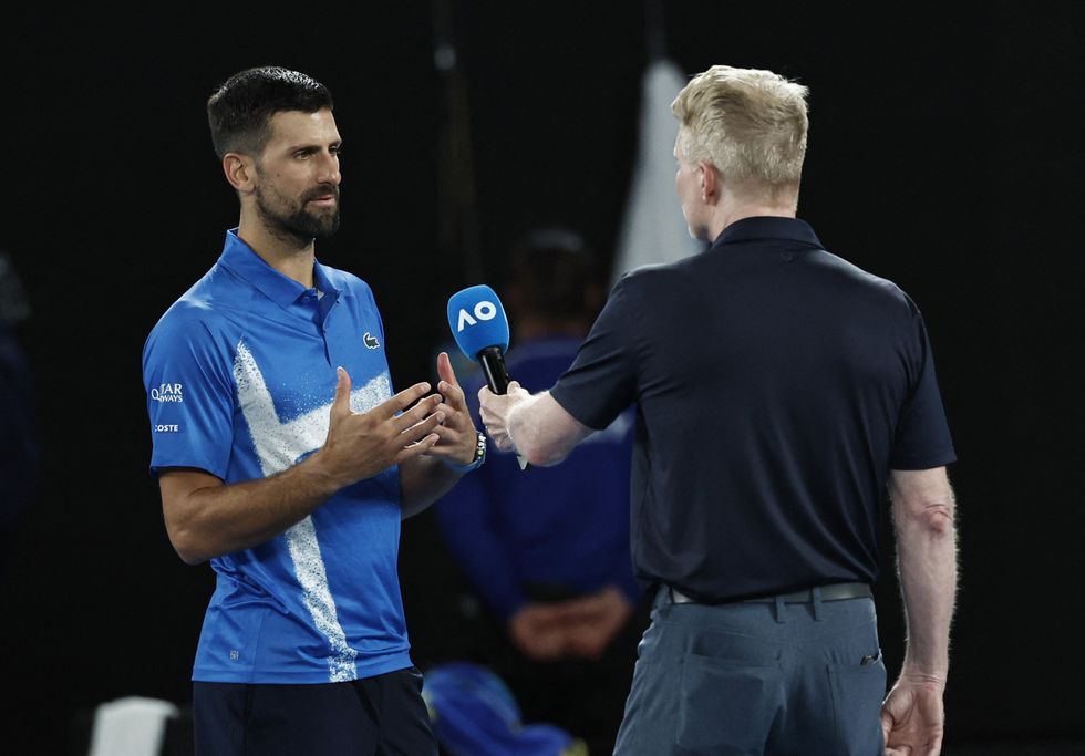 Novak Djokovic was surprised to see his kids still awake