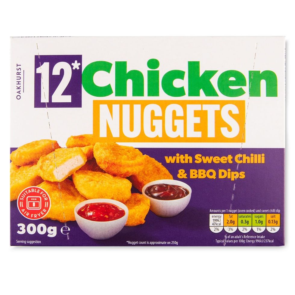 Oakhurst Chicken Nuggets With Sweet Chilli & BBQ Dips 300g