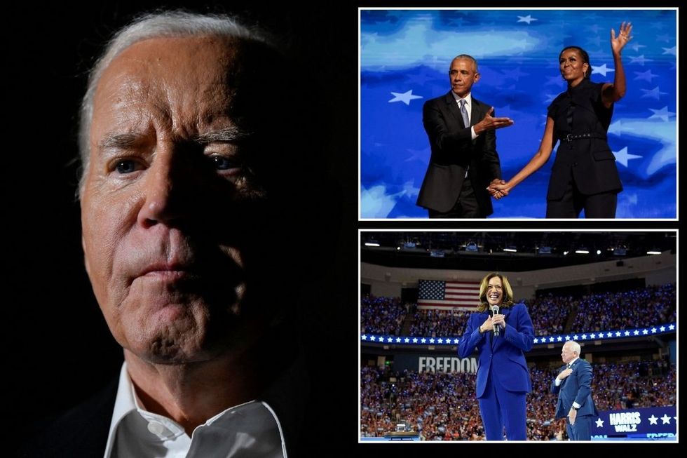 Obama and Biden feud rumours erupt as Harris campaigns miles away from DNC