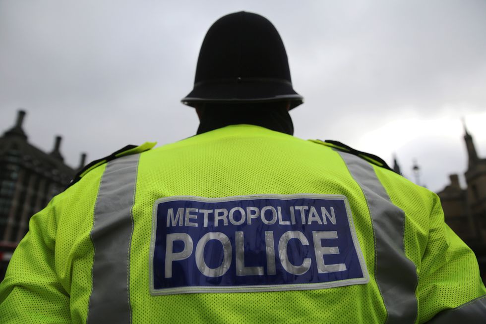 Office stands in Parliament Square on February 15, 2015 in London, England