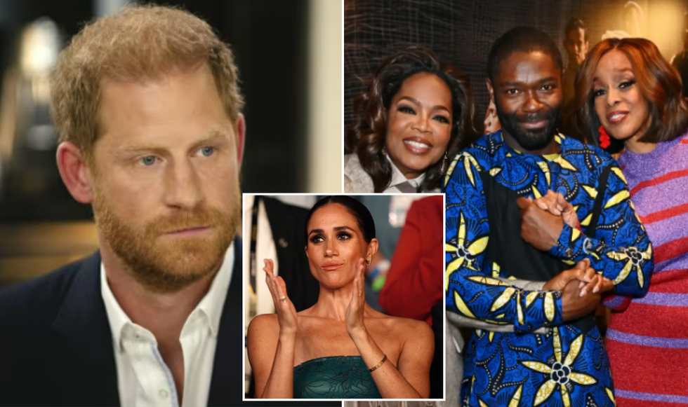 Oprah Winfrey, Prince Harry and Meghan Markle