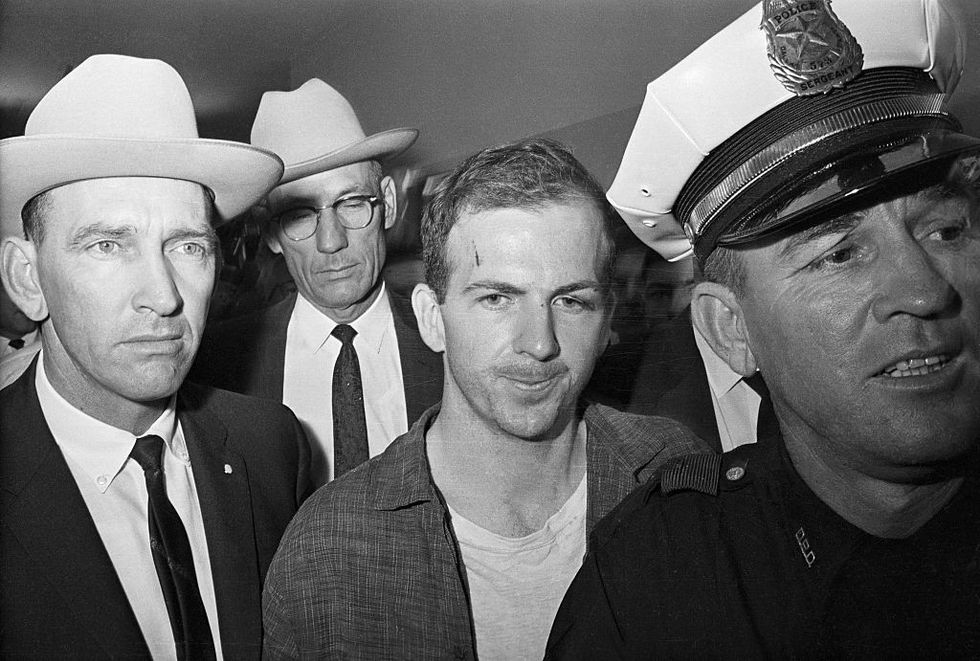 Oswald with police