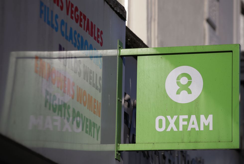 Oxfam sign