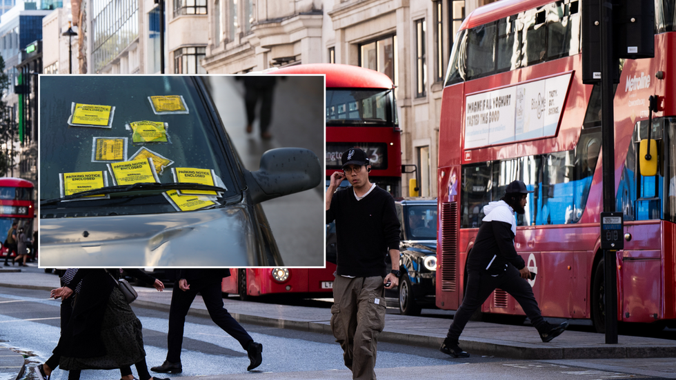 Parking tickets on car in London