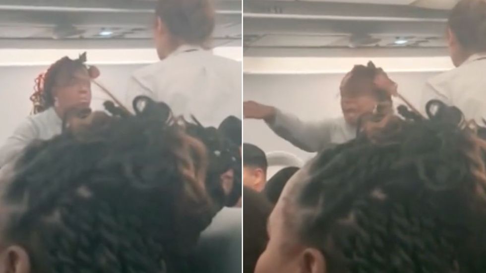 Passenger shouting on a Frontier Airlines flight