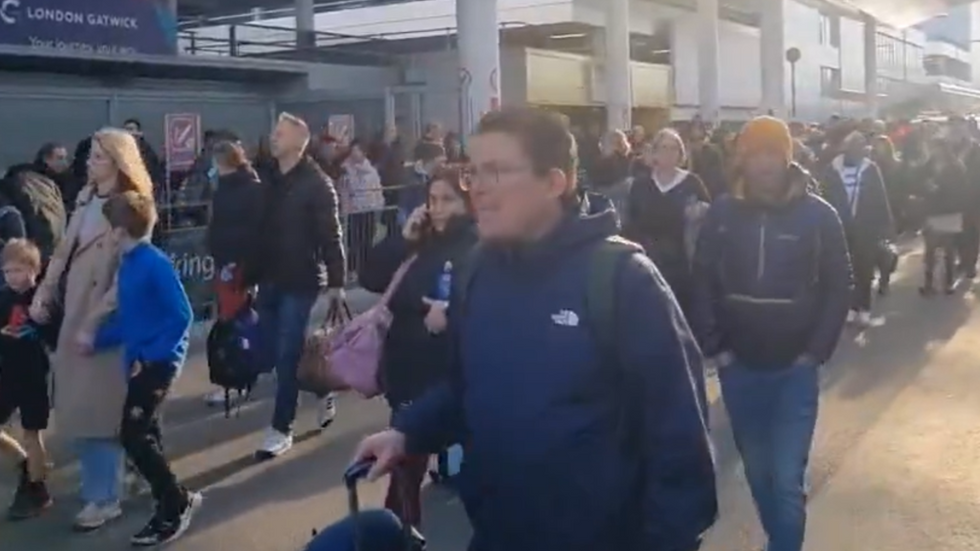 Passengers at Gatwick