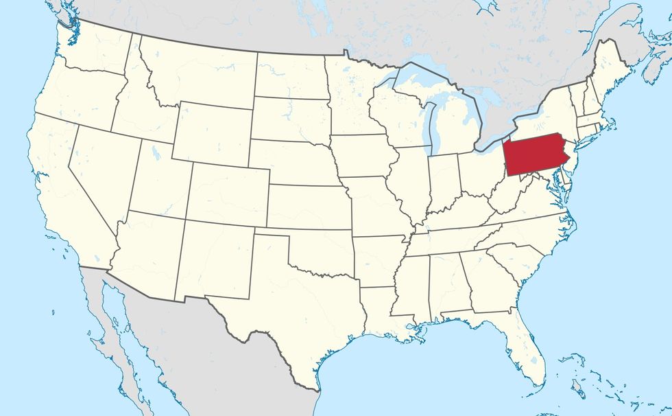 Pennsylvania in the USA