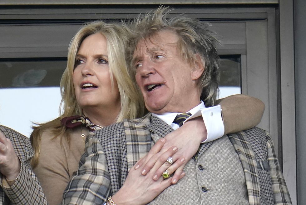 Penny Lancaster and Rod Stewart