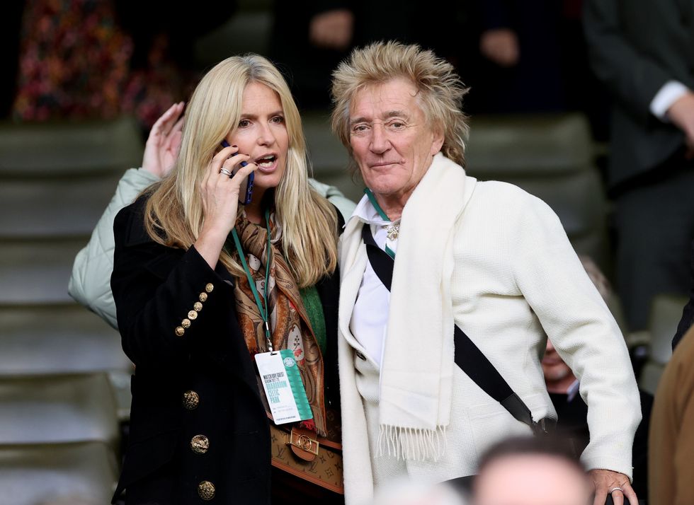 Penny Lancaster and Rod Stewart