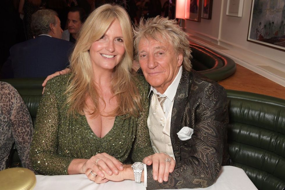 Penny Lancaster and Rod Stewart