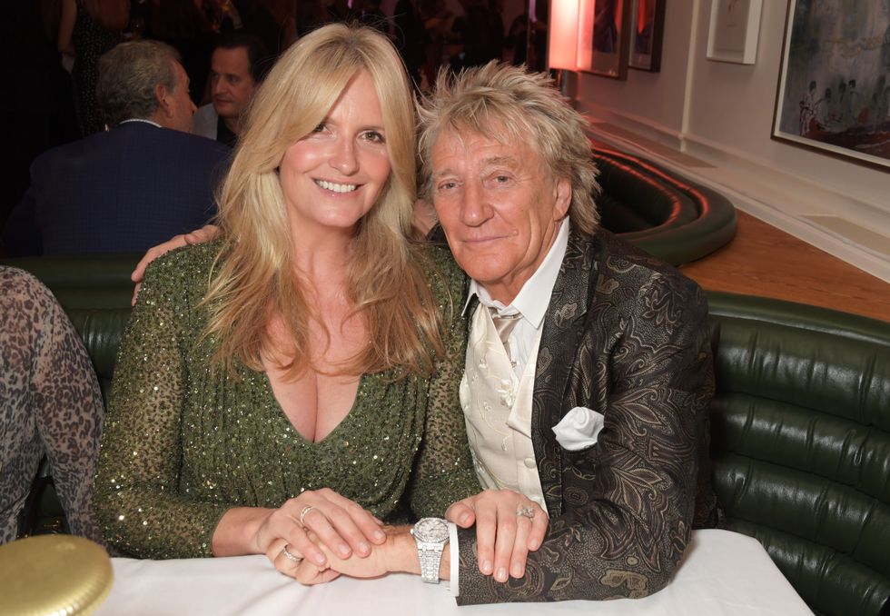 Penny Lancaster and Rod Stewart