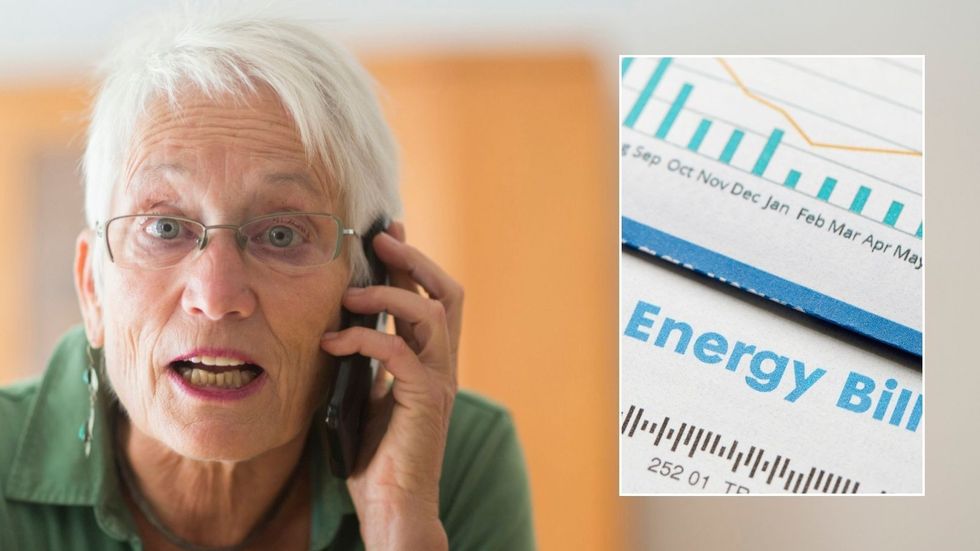 Pensioner angry and energy bill