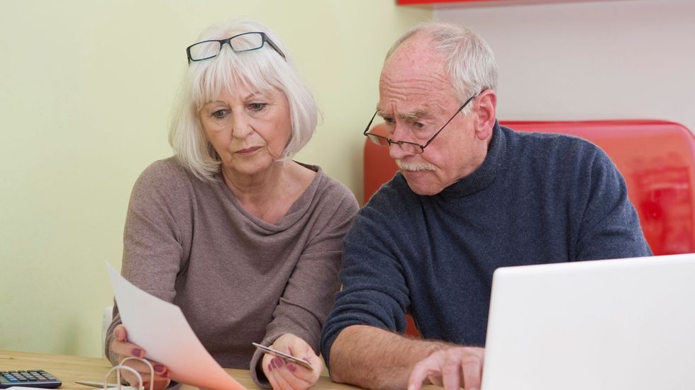 Pensioner couple