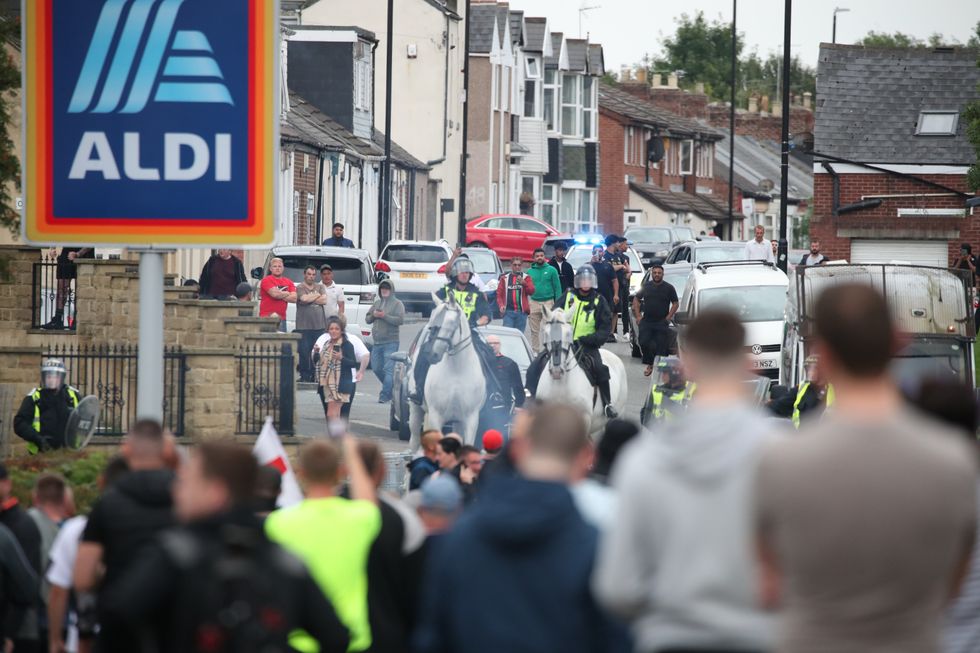 People protest in Sunderland city centre