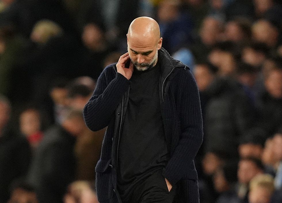 Pep Guardiola Man City Man Utd