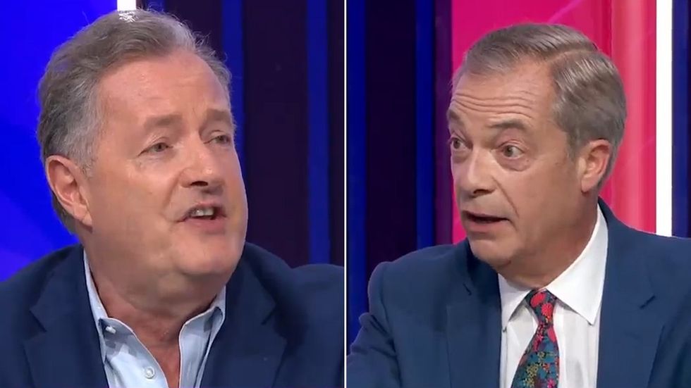 Piers Morgan and Nigel Farage