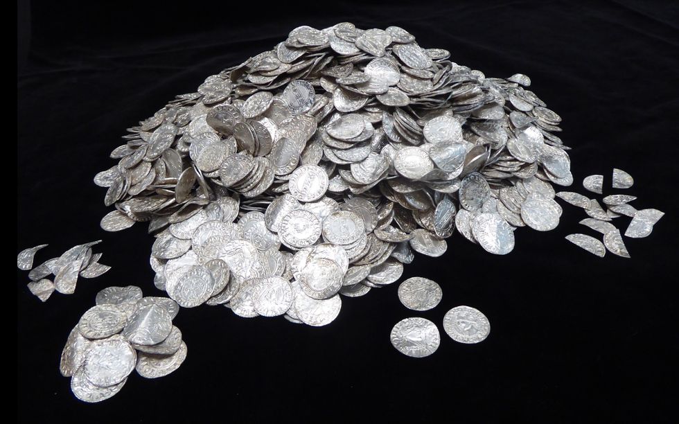 Pile of Silver coins