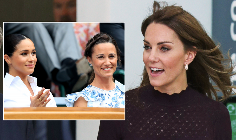 Pippa Middleton, Kate Middleton and Meghan Markle