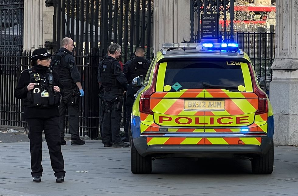 Police arrest man outside Parliament