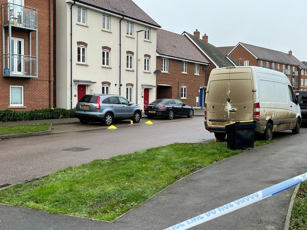 Police cordon in Bletchley