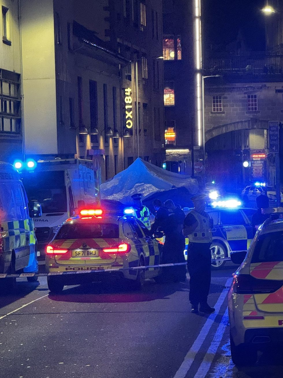 Police cordon in Edinburgh