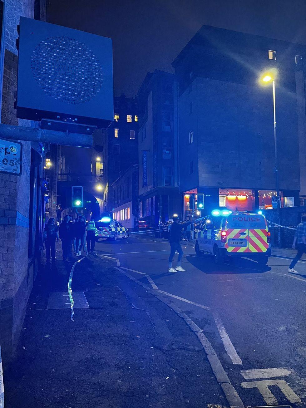 Police cordon in Edinburgh