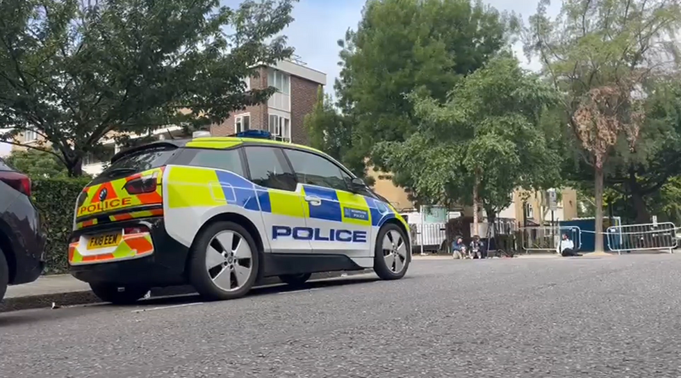 Police cordon in Ladbroke Grove following shooting