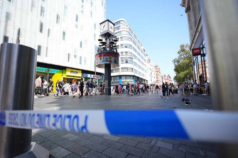 Police cordon in Leicester Square