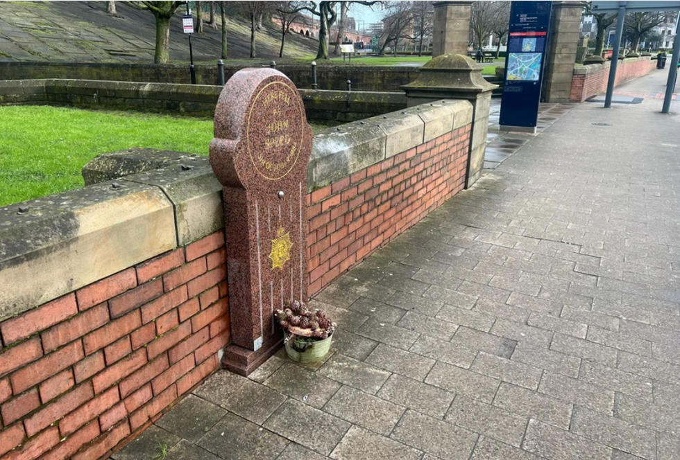 Police memorials vandalised