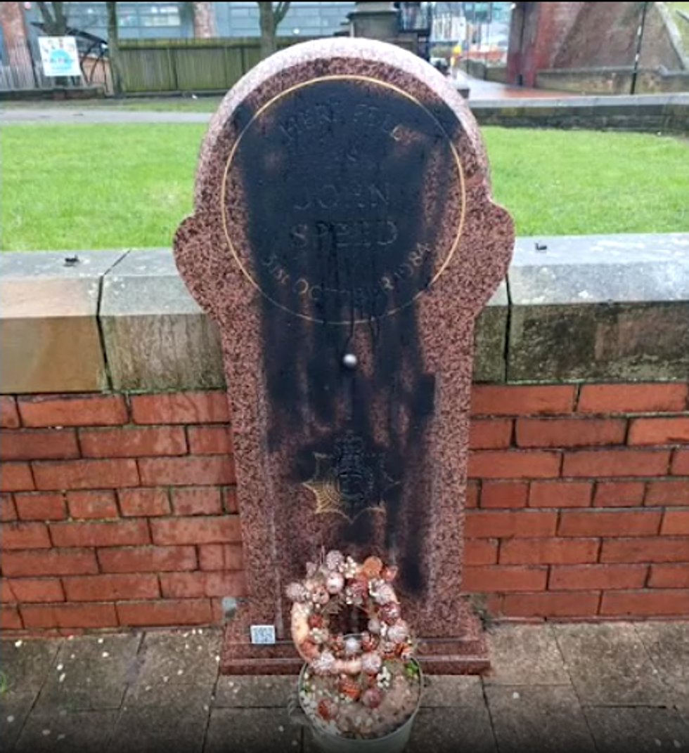 Police memorials vandalised