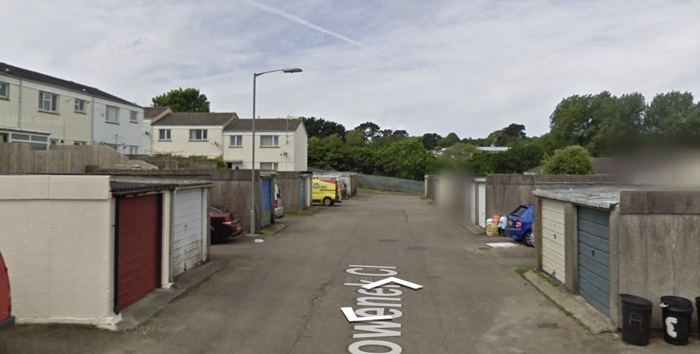 Police were called to Lowenek Close in Falmouth