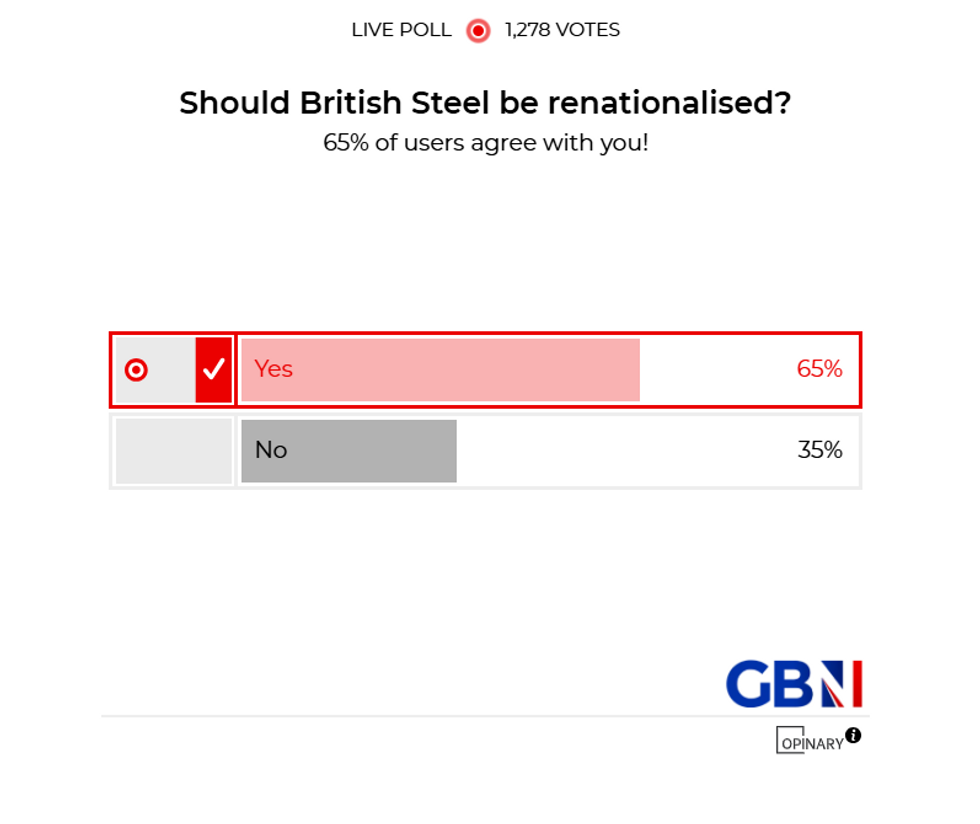 POLL OF THE DAY: Should British Steel be renationalised? YOUR VERDICT