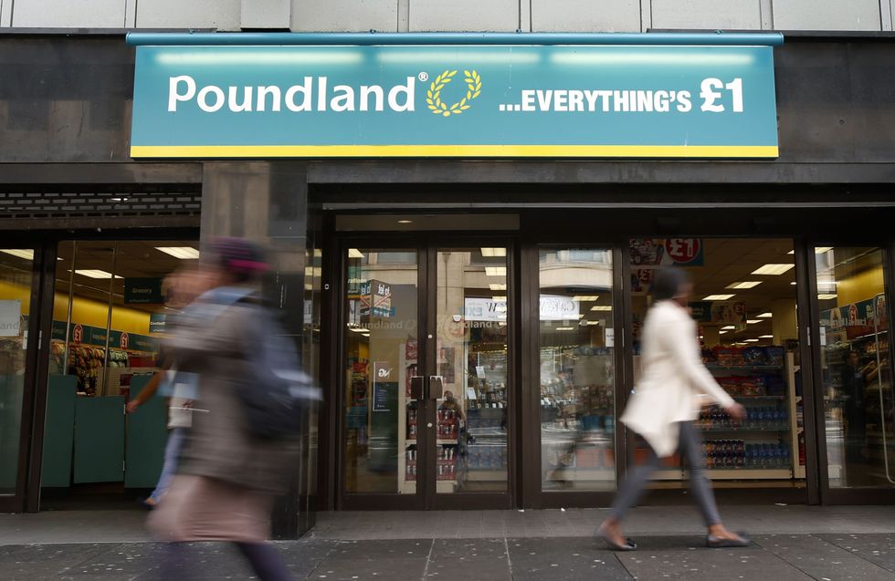 Poundland shop in Glasgow, Scotland