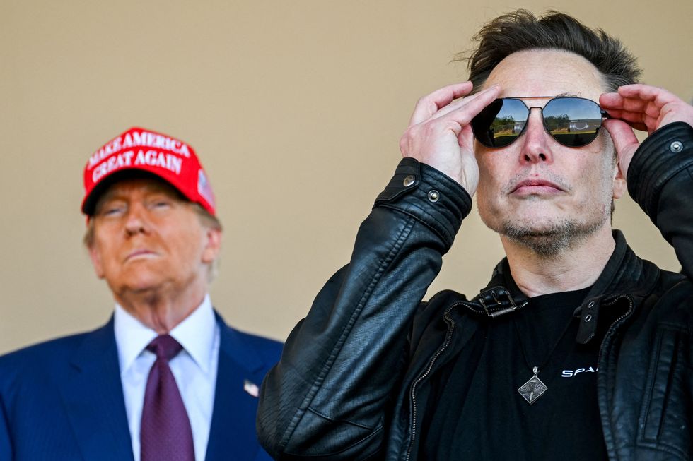 President Donald Trump and Tesla founder and CEO Elon Musk