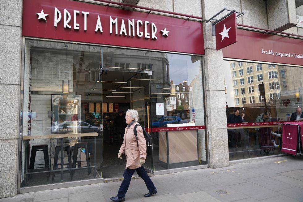 Pret store in London