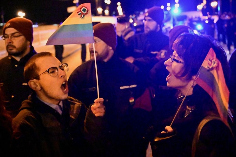 Pride protesters